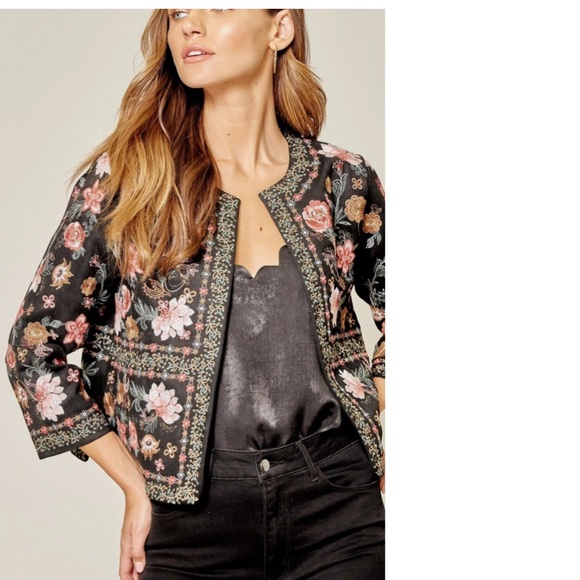 25% off Gorgeous Suede Embroidered jacket - Picture 3 of 4